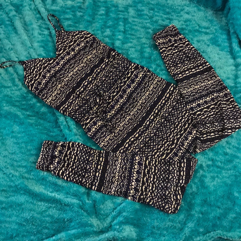 Aztec patterned jumpsuit